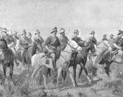 南アフリカの植民地軍、1899年から1901年：1901年3月のオーストラリアのブッシュマン。 作： Unbekannt