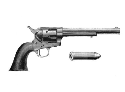 コルトフロンティアリボルバー、サミュエルコルト1814-62、c1890によって発明 作： Unbekannt