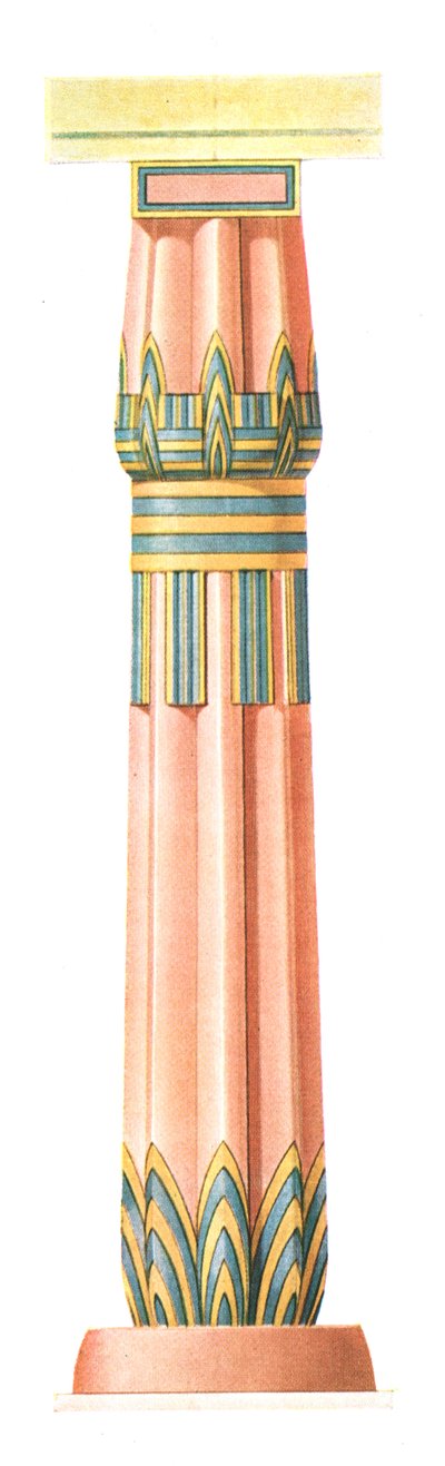 1928年、エジプトのカルナックからの柱。 作： Unbekannt
