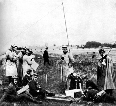 第一次世界大戦、1914年に電話による指示を受けたドイツスカウトの会社 作： Unbekannt