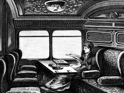 女性専用のオリエント急行の区画、c1895 作： Unbekannt