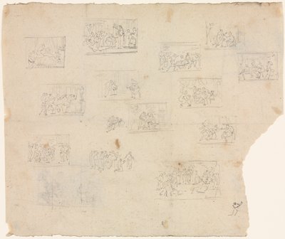 ラファエルと他のアーティストの後の作図スケッチc。 1800。 作： Unbekannt