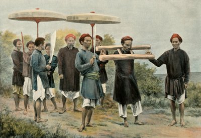非難不法行為への歩行を非難、罰の非難、1900年。 作： Unbekannt