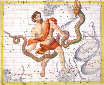 へびつかい座の星座、 作： Unbekannt