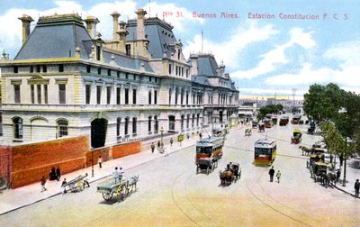 Constitution Station、ブエノスアイレス、アルゼンチン、c1900年代 作： Unbekannt