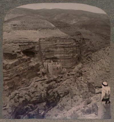 エリヤ修道院。ベドウィン射撃、C1900 作： Unbekannt