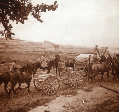 コンボイ、フランス北部、ジェコート、1916 作： Unbekannt