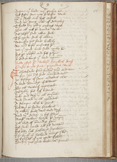 ウィントゥーンのアンドリュー・クロニクルのコピー、Fol 431 recto、1550年頃（紙にインク 作： Unbekannt