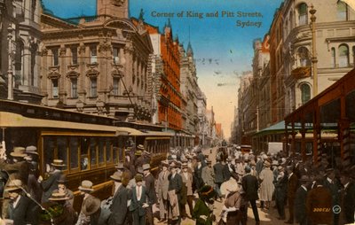 Corner of King and Pitt Streets、シドニー、ニューサウスウェールズ州、オーストラリア、c1917 作： Unbekannt