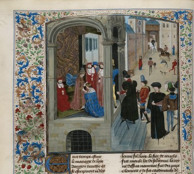 フランスのシャルル 6 世の戴冠式、1470 ～ 1475 年頃。 作： Unbekannt