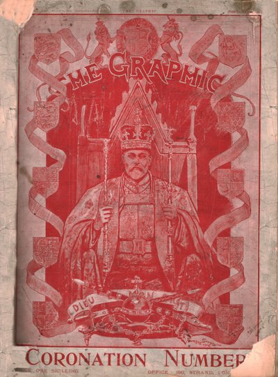 キングエドワード7世の戴冠式、The Graphic誌の表紙、1902年8月13日。 作： Unbekannt