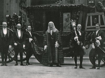 ジョージ5世とメアリー女王の戴冠式、ロンドン、1911年。 作： Unbekannt