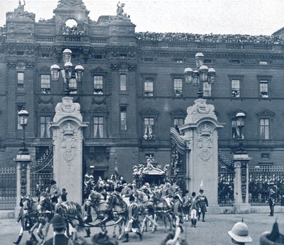 ジョージ5世とメアリー女王の戴冠式、ロンドン、1911年。 作： Unbekannt