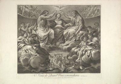 処女の戴冠式、1741年。 作： Unbekannt