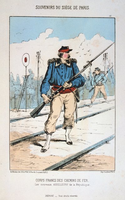 1870-1871年のパリの包囲戦、フランデシェマンドフェル軍団 作： Unbekannt