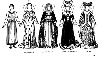 ヘンリー5世が統治した時期に着用された男女の衣装、c1934 作： Unbekannt