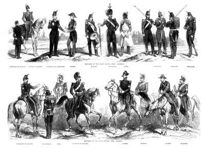 スイス連邦軍の衣装、1857 作： Unbekannt