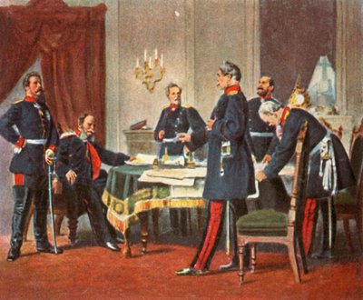 ベルサイユ戦争評議会、1870年、1936年。 作： Unbekannt