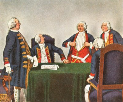 ケーペニック戦争評議会、1730年、1936年。 作： Unbekannt