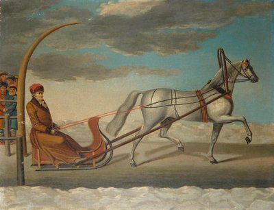 チェスマのアレクセイグリゴリエヴィッチオルロフを描いた馬そり、1778年 作： Unbekannt