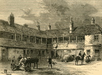 ローズとクラウンのコートヤード、1820年、c1876。 作： Unbekannt