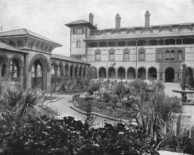 ポンスデレオンの裁判所、セントオーガスティン、フロリダ州、米国、c1900。 作： Unbekannt