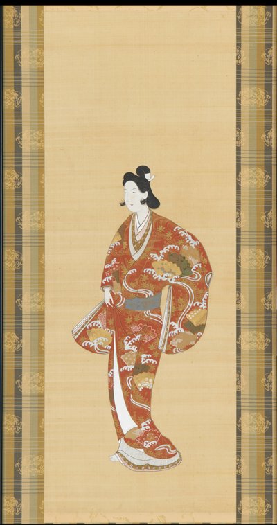 花魁、江戸時代、1661～1673年。 作： Unbekannt