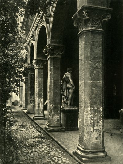 Palazzettoヴェネツィアの中庭、ローマ、イタリア、1908年。 作： Unbekannt
