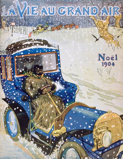 雑誌「La Vie au Grand Air」のクリスマス号の表紙、1904年 作： Unbekannt