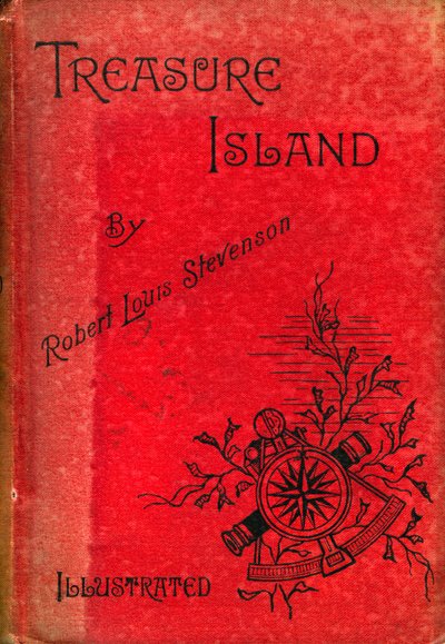 ロバート・ルイス・スティーブンソンによる宝島の表紙、1886 作： Unbekannt