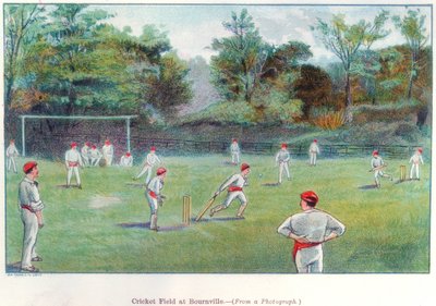 ボーンビルのクリケットフィールド、1892年 作： Unbekannt