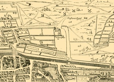 クリップルゲートと近隣、c1872。 作： Unbekannt