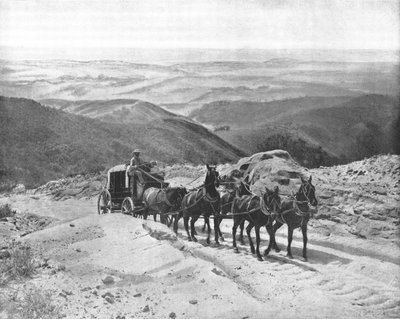 米国カリフォルニア州サンマルコス峠を横断、c1900。 作： Unbekannt