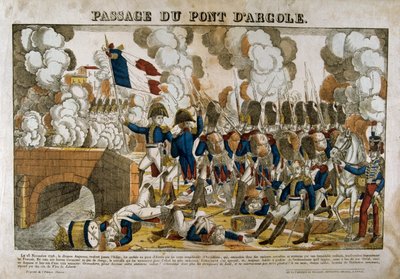 アルコラ橋の交差、1796年11月15日、19世紀 作： Unbekannt
