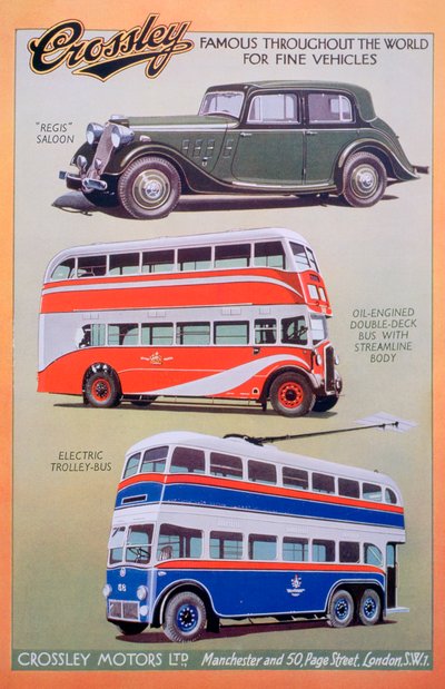 Crossley Motors advert、1937 作： Unbekannt