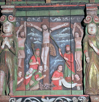 祭壇画のはりつけシーン、17世紀 作： Unbekannt