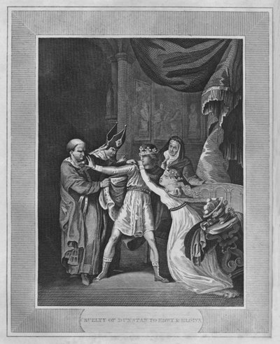 ダンスタンのエドウィ＆エルジバ虐待、1838 作： Unbekannt