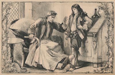 父、c1870の助言を受けたクルーソー 作： Unbekannt