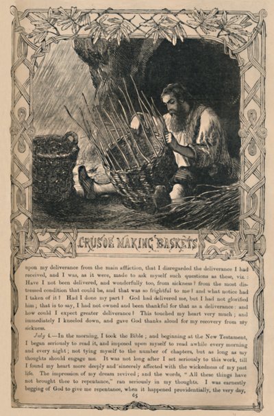 クルーソー作りバスケット、c1870 作： Unbekannt