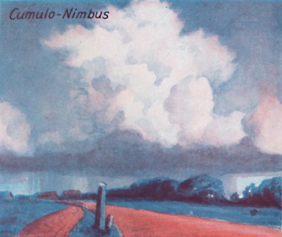 クムロニンバス-1935個の主要な雲が空に形成される、1935年 作： Unbekannt