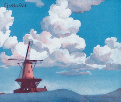 クムルス-ダースの主要な雲の形、空、1935年 作： Unbekannt