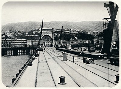 税関桟橋、バルパライソ、1911 作： Unbekannt