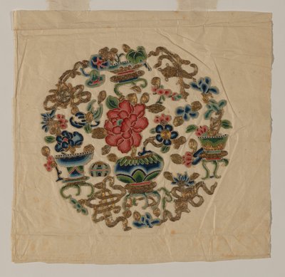 カットアウト モチーフ 針仕事、中国、清王朝 1644-1911、19 世紀。 作： Unbekannt