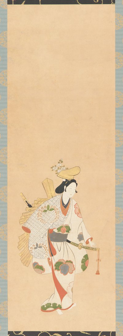 紅葉模様の白衣の踊り手…江戸時代・寛文年間・1661～1673年 作： Unbekannt