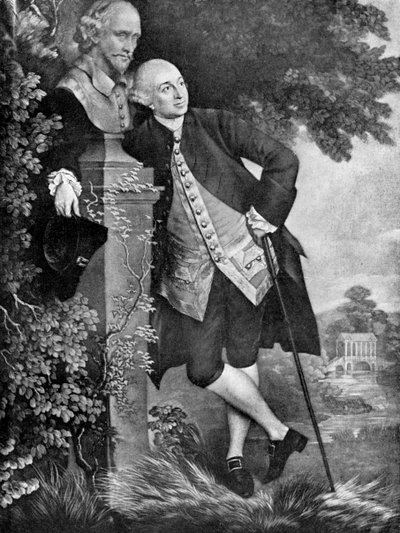 デビッドギャリック1717-1779、イギリスの俳優、脚本家、劇場のマネージャー兼プロデューサー、1905年 作： Unbekannt