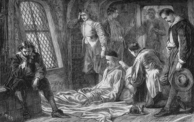 ブレイク提督の死、1657年8月7日、c1880 作： Unbekannt
