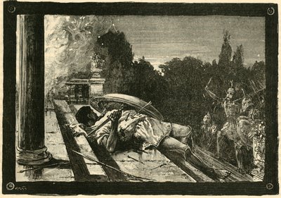 アルキビアデスの死、1890年。 作： Unbekannt