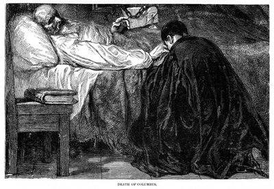 クリストファーコロンブスの死、1506年、1872年 作： Unbekannt