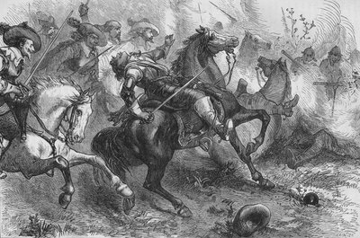 フォークランドの死、1643年9月20日、ニューベリー、c1880 作： Unbekannt