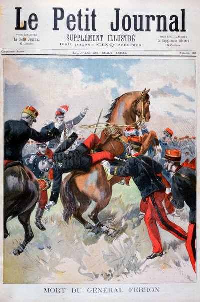 フェロン将軍の死、1894年 作： Unbekannt